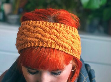 Strickanleitung - doppelt geflochtenes Stirnband