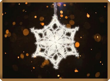 Weihnachtliches Fensterdeko Häkelanleitung großer Stern - Bild 3