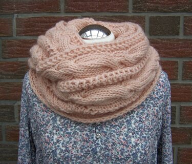 Strickanleitung für Loopschal "Romantik" - Stricken