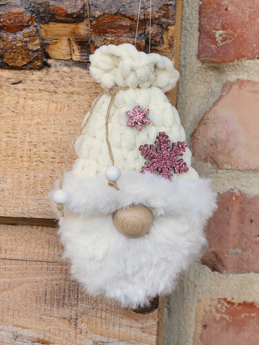 Anhänger Wichtel Gutscheine Geldgeschenk Holzring Gardinenring alle Größen - Häkeln