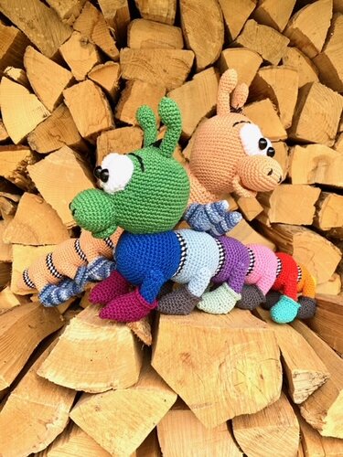 Raupe "Raupi" - Häkeln