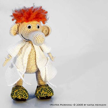 crochet pattern Mister Morning amigurumi tutorial grumpy in the morning