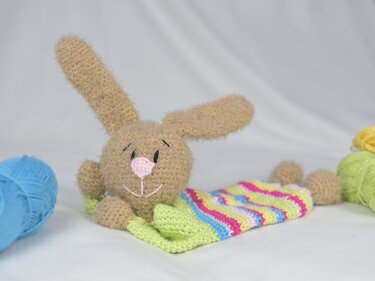 Ein Hasen - Schmusetuch - Häkeln
