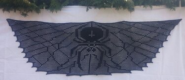 XXL Tuch - Riesenstola "Spider" - Häkeln