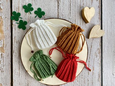 Häkelanleitung für schönes Säckchen "Perle", Geschenkbeutel