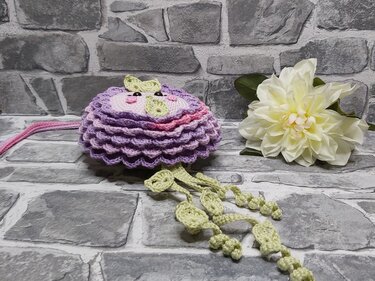 Häkelanleitung Dahlie "Elisa" (Ast/Tür/Fensterhänger)