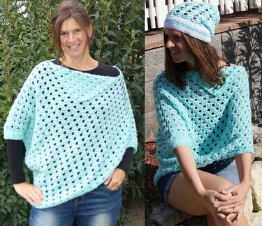Poncho Summer Style, Gr. 36 - 42