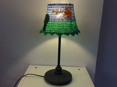 Lampenschirm Häkelanleitung