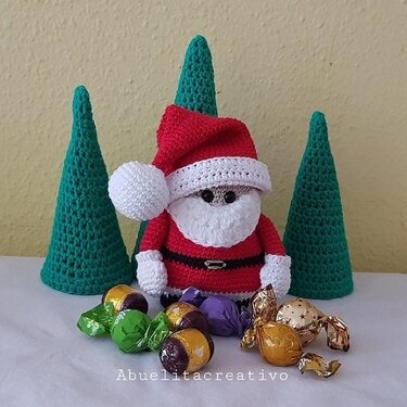 Häkelanleitung Weihnachtsdeko zum Befüllen - Santa Claus