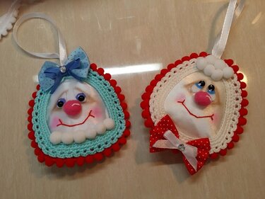 Amigurumi Weihnachtsschmuck "Herr und Frau Schneepi" 10 cm Gro&szlig; - Häkeln
