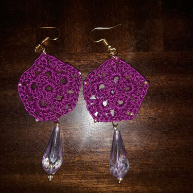 Ohrring im Grannystyle - Häkeln