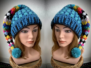 Zipfelmütze mit dem einfachen Grannymuster - Häkeln