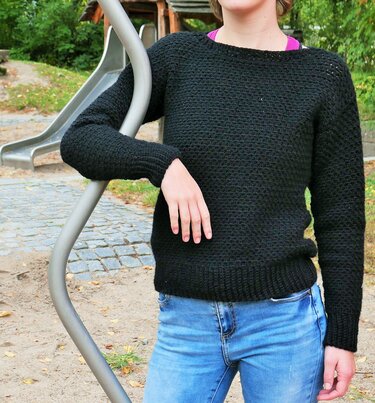 Häkelanleitung Pullover „Romy“ – schlichtes, bequemes Basic-Teil - Bild 5