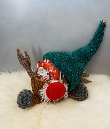 Wichtel Rentier zum Befüllen - Häkeln