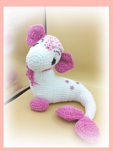 Häkelanleitung / Amigurumi / Sarafina, der Wasserdrache