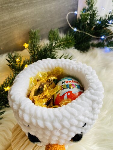 Häkelanleitung Schneemann "surprise" befüllbar