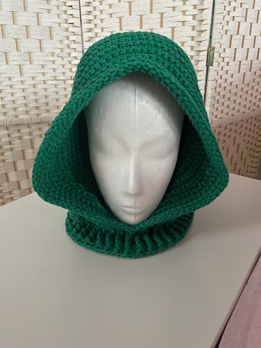 1-Bobbel-Schalmütze/Schlupfmütze "Grinchy" - Häkeln