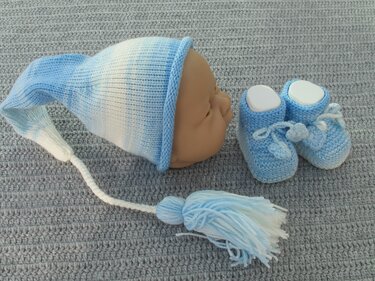 Strickanleitung Babyset Gr. 50 2-teilig