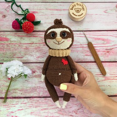 Amigurumi crochet pattern Sloth Neal - Image 6
