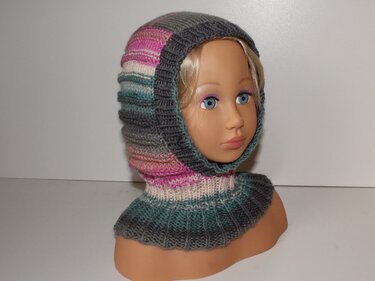 Strickanleitung Schalmütze / Schlupfmütze ca. 2 - 4 Jahre, unisex