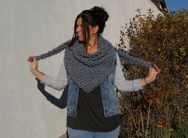 Dreieckstuch NOPPENTRAUM - Häkeln