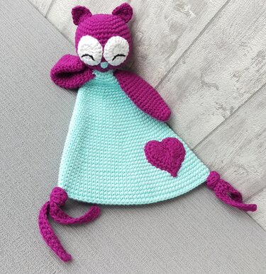 Häkelanleitung Schnuffeltuch Eule