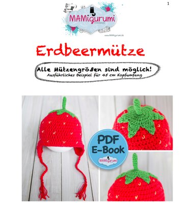 Sparset !! 2 E-Books: Erdbeermütze + Turnschuhe  - Häkeln