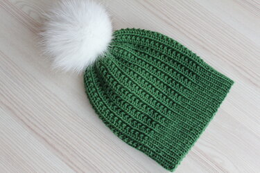 Strick-Set "GruneWald" Bommelmütze & Kragenschal PDF-Anleitung - Stricken