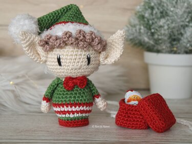 Häkelanleitung Set Weihnachten - Weihnachtsmann, Weihnachtself & Rentier