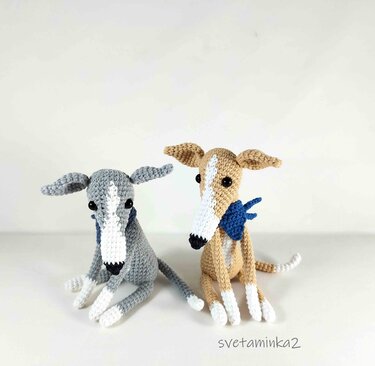 Greyhound Crochet Pattern Crochet Dog Pattern Italian Greyhound Whippet
