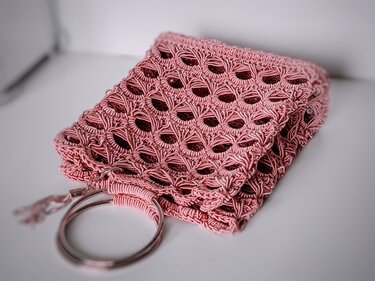 Crochet mesh bag pattern PDF and video tutorial