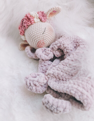 Häkelanleitung Schmuse-Schäfchen, Schmusetuch häkeln