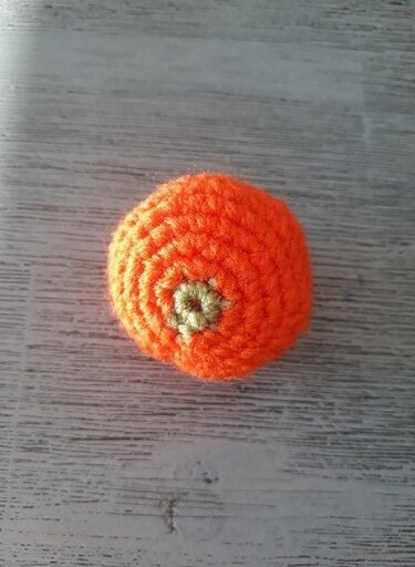 Anleitung Mandarine für die Kinderküche Kaufmannsladen - Häkeln