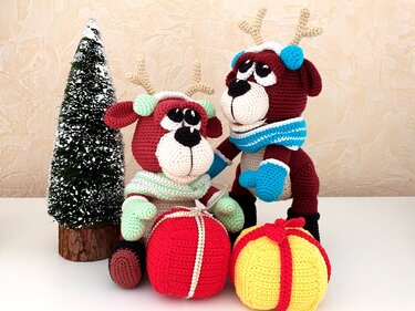 Häkelanleitung "Die Elch - Brüder"