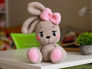 süße Hasen Häkelanleitung Amigurumi Spielzeug (Kaninchen)