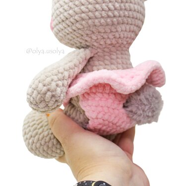 Sweetheart Bunnies Crochet Pattern Amigurumi stuffed baby toy