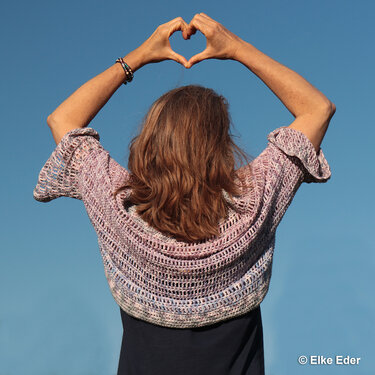 Seelenwärmer, Cardigan, Bolerojäckchen "Rosalia" - Häkelanleitung
