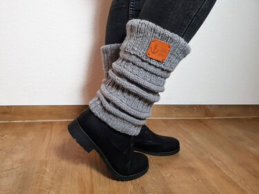 136 Strickanleitung Stulpen Beinstulpen Wurm