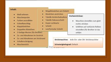 Strickanleitung Strickmaschine Pulli von A-Z