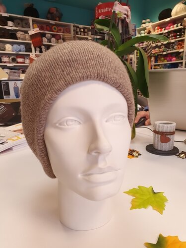Strickanleitung doppelt gestrickte Mütze "Cashmere"