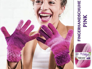 FINGERHANDSCHUHE IN PINK