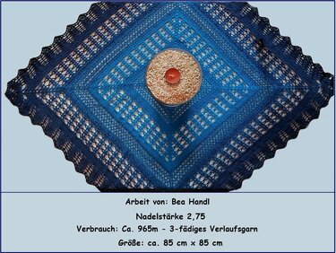 Häkelanleitung Mitteldecke "Tischgeflüster" - Bild 2
