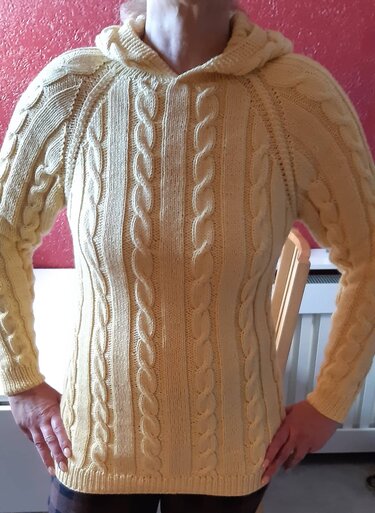 RVO-Hoodie "Schweinekälte" bis Größe XXXXL - Stricken