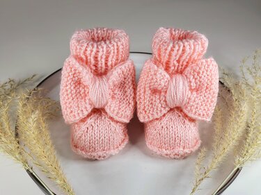 Strickanleitung Babyschühchen "Prinzessin"