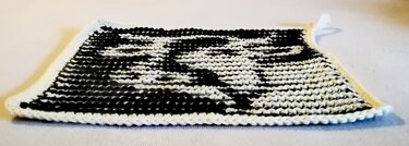 Kuh-Lappen - Topf- oder Spüllappen in Schattenstricktechnik - Bild 2