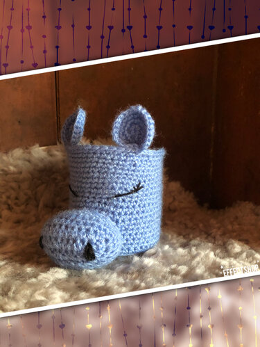 Nielpferd Dose - Häkeln