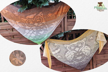 MOTIVTUCH „Eule° - Häkelanleitung