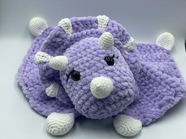 Crochet Pattern - Comforter / Cuddly Dino