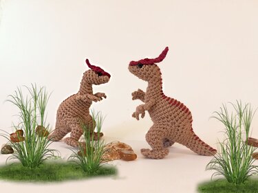 Parasaurolophus. Dinosaurs. Crochet pattern​