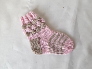 Strickanleitung Baby-Socken, Sohlenlänge ca. 9 cm   #311